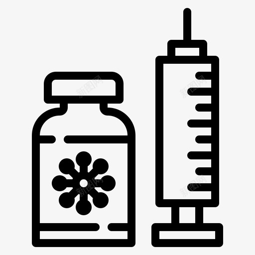 医学covid19药物svg_新图网 https://ixintu.com 病毒 医学 药物 注射器 冠状