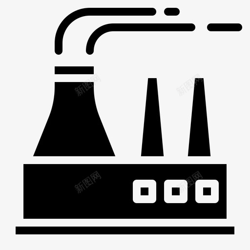 工厂建筑工业svg_新图网 https://ixintu.com 工厂 建筑 建筑工 工业 工业生产 电力 绿色 能源