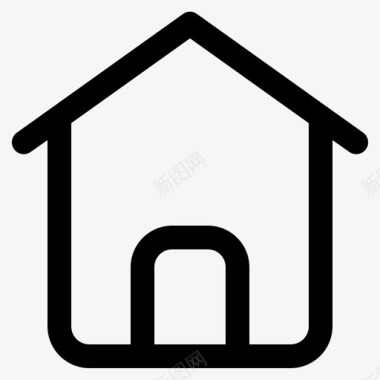房屋建筑物不动产图标