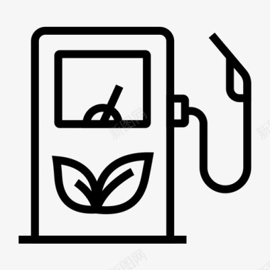 生物燃料生态环境图标