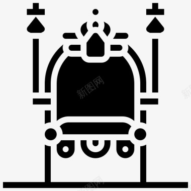 王座国王宫殿图标