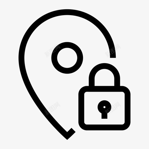 位置锁网络安全svg_新图网 https://ixintu.com 位置 网络安全 安全