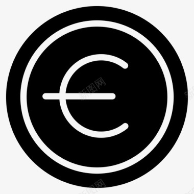 欧元货币现金欧洲货币图标