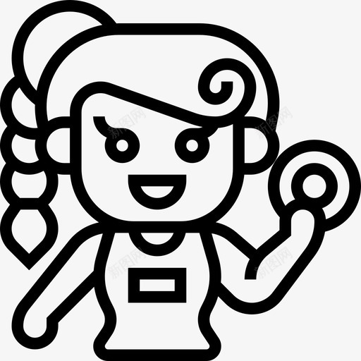 铁饼竞技运动svg_新图网 https://ixintu.com 运动 女子 铁饼 竞技 投掷 字形