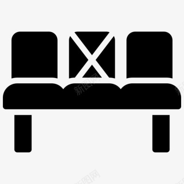 座位距离椅子距离图标