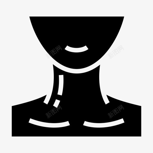 颈部解剖学身体部位svg_新图网 https://ixintu.com 部位 人体 颈部 解剖学 身体 肩部