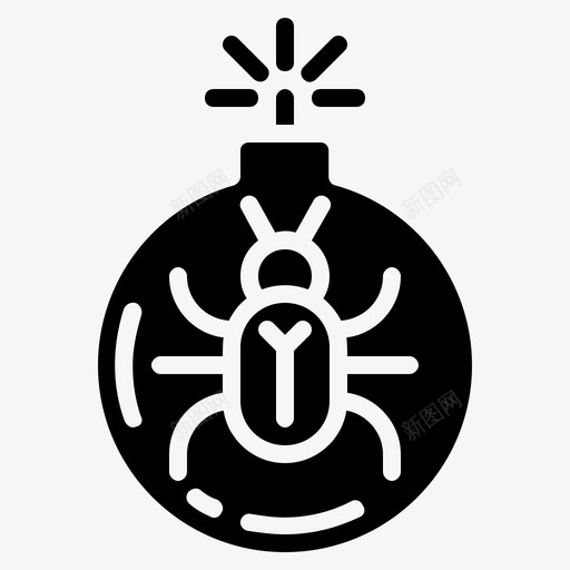 病毒攻击bug感染svg_新图网 https://ixintu.com 病毒 攻击 感染 防病毒 互联网 安全