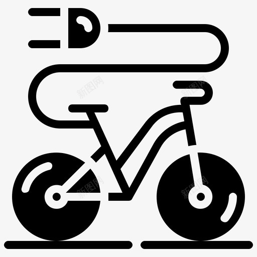 电动自行车充电器能源svg_新图网 https://ixintu.com 电动 自行车 能源 充电器 电力 雕文