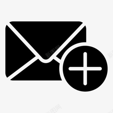 添加邮件添加电子邮件电子邮件图示符图标