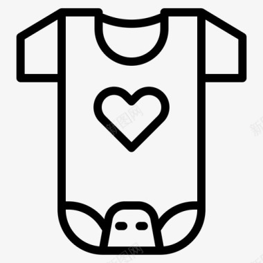 布婴儿衣服图标