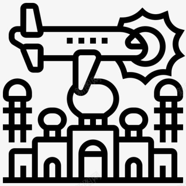 旅游航空国际图标