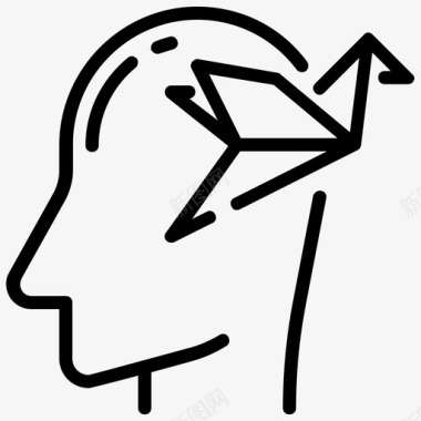 想象头脑思考图标
