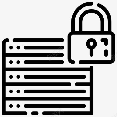 锁数据库安全服务图标