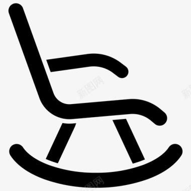 退休扶手椅老人图标