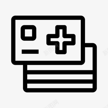 医疗卡文件医疗保健图标