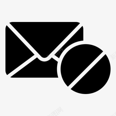 邮件块电子邮件电子邮件块图标