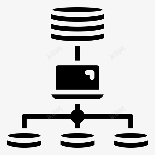 数据库结构化服务器大数据图示符svg_新图网 https://ixintu.com 数据库 结构化 服务器 大数 数据 图示