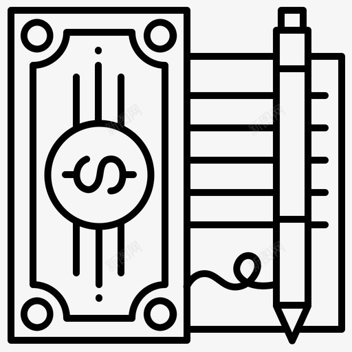 贷款合同债务svg_新图网 https://ixintu.com 贷款 合同 债务 背书 商业 融资