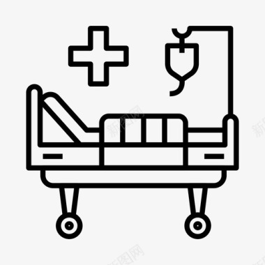 病床设备医疗图标
