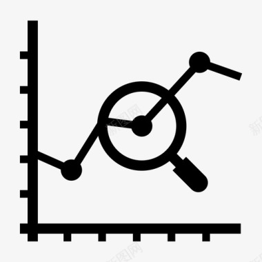 股票分析市场股票图标