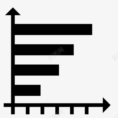 水平分析条形图图标
