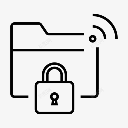 数据安全锁网络svg_新图网 https://ixintu.com 安全 数据 网络安全