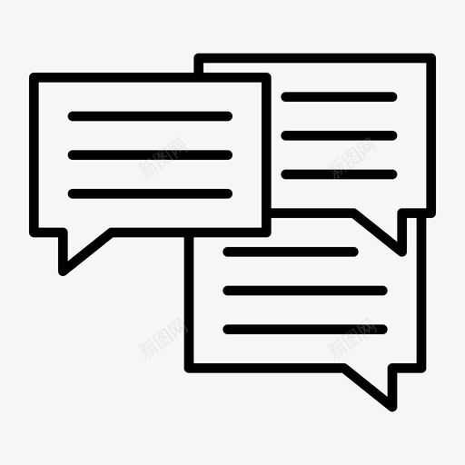 对话聊天语言svg_新图网 https://ixintu.com 聊天 对话 语言 信息 谈话 教育 图标