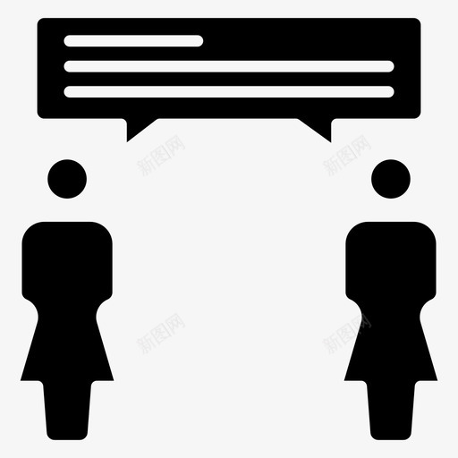 个人资料聊天交流svg_新图网 https://ixintu.com 个人资料 聊天 交流 对话 信息 女性 用户