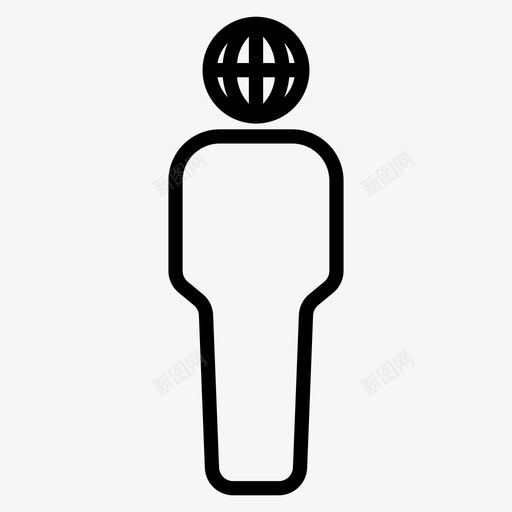 客户消费者全球svg_新图网 https://ixintu.com 客户 消费者 全球 国际 思考 用户 化身