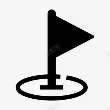 gps旗位置地图图标