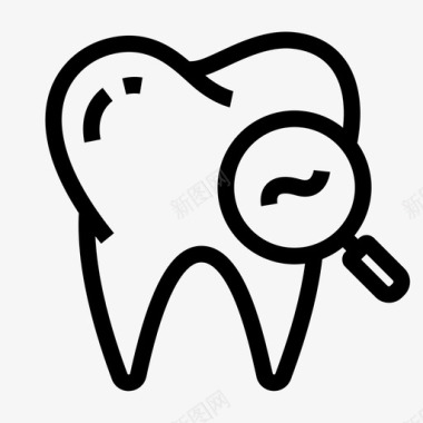 牙科护理医学图标