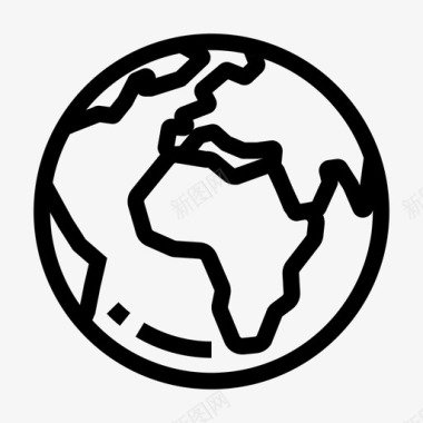 地球地球仪全球定位系统图标