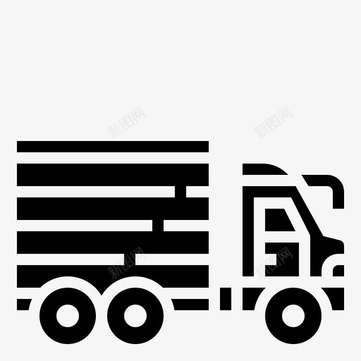 半卡车货物拖车svg_新图网 https://ixintu.com 卡车 货物 拖车 运输 施工 车辆 标志