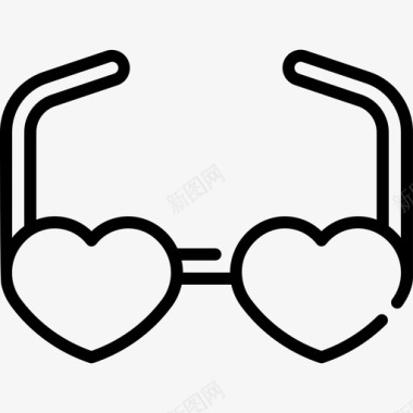 爱情眼镜情人节图标