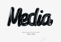 media3dtypographylettering文字素材