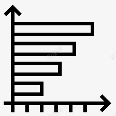 水平分析条形图图标