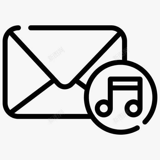音乐邮件电子邮件电子邮件样式svg_新图网 https://ixintu.com 音乐 邮件 电子邮件 样式