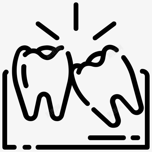 阻生牙牙科口腔科svg_新图网 https://ixintu.com 牙科 阻生 牙阻生 牙牙 口腔科 护理