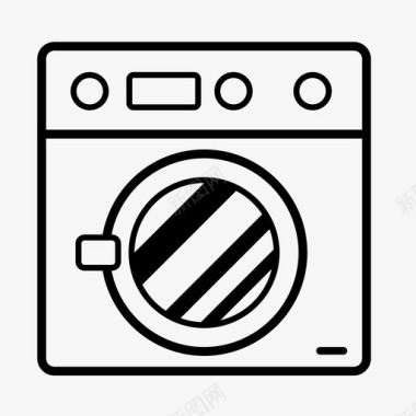 洗衣机衣服烘干机图标