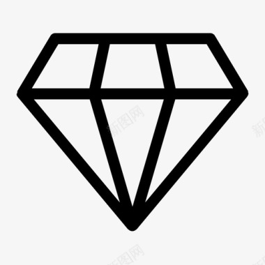 钻石商务时尚图标