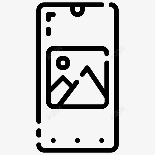 画廊图书馆手机svg_新图网 https://ixintu.com 手机 画廊 图书馆 照片 图片 智能