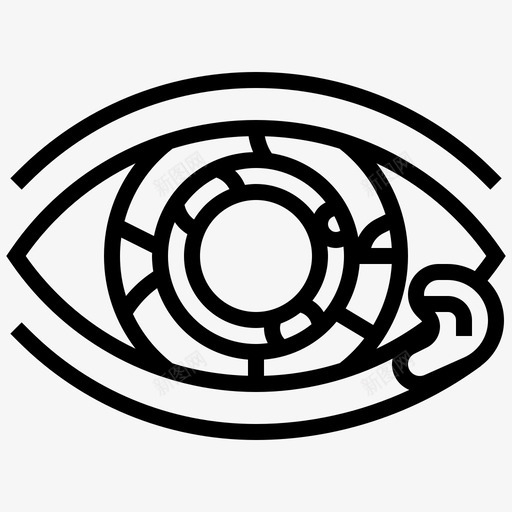 眼睛透视瞳孔svg_新图网 https://ixintu.com 眼睛 透视 瞳孔 视力 视野 人体 器官
