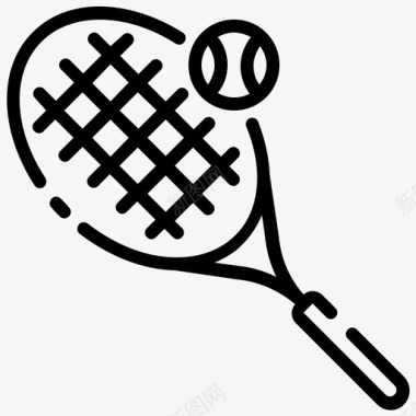 网球球健身房图标
