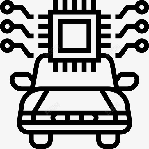 cpu自动汽车svg_新图网 https://ixintu.com 自动 汽车 驾驶 数码 芯片