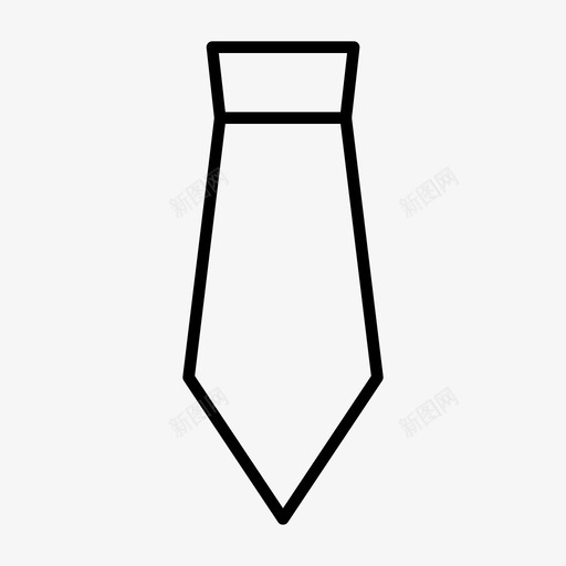 领带时尚颈戴svg_新图网 https://ixintu.com 领带 时尚 颈戴 风格 教育 图标