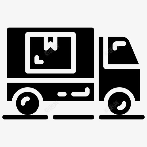 包裹卡车快递包裹svg_新图网 https://ixintu.com 包裹 卡车 快递 运输 交付 物流 图示