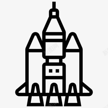 火箭宇航员航天飞机图标