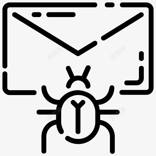 邮件感染错误邮件svg_新图网 https://ixintu.com 邮件 感染 错误 病毒 防病毒 互联网 安全 第卷