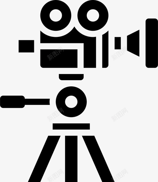 老式相机摄影师拍摄svg_新图网 https://ixintu.com 老式 相机 电影 摄影师 拍摄 符号