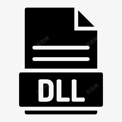 dll转换文档svg_新图网 https://ixintu.com 文件 扩展名 转换 文档 类型 格式 实体 实体图 图标